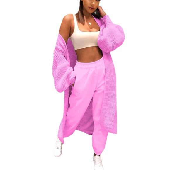 Knitted Cardigan Long Loose Home Clothes Sweater - Image 6