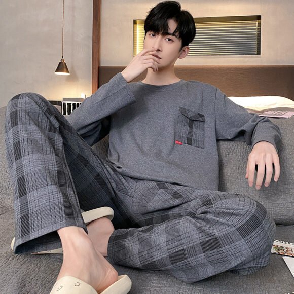 Thin Long Sleeve Loose Plus Size Homewear Suit - Image 3