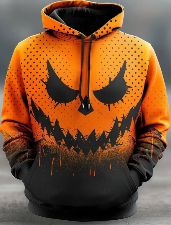 Halloween Horror Pumpkin Head 3D Hoodie - Image 4