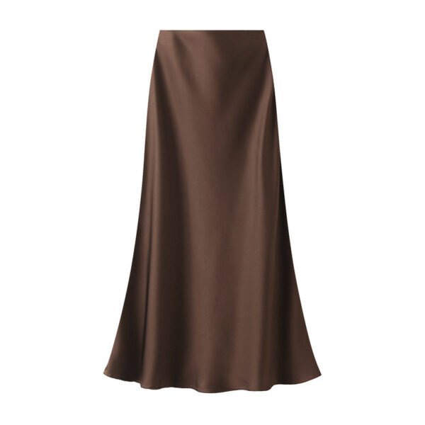 High-grade Draping Silky Satin Skirt For Women - Image 9