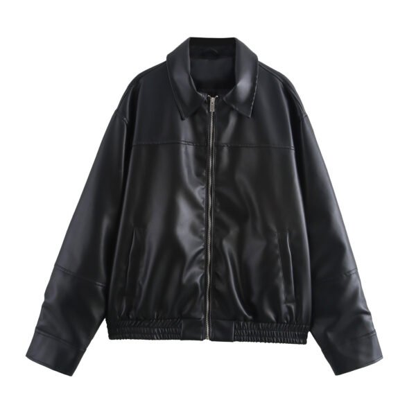 Women's Transparent Organza Bomber Jacket Coat - Image 2