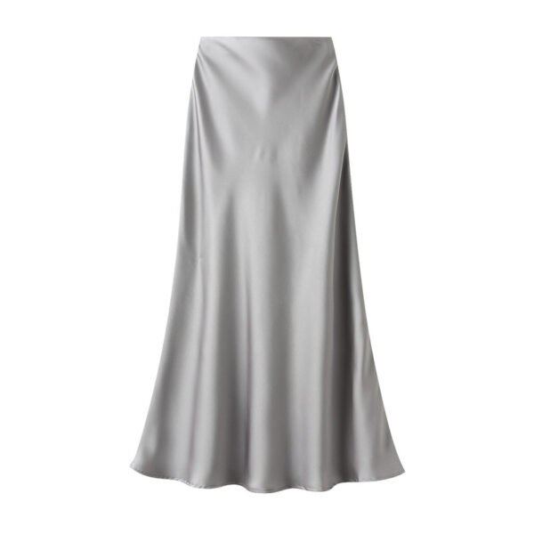 High-grade Draping Silky Satin Skirt For Women - Image 2