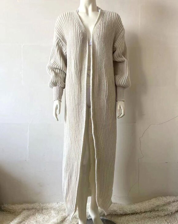 Knitted Cardigan Long Loose Home Clothes Sweater - Image 2