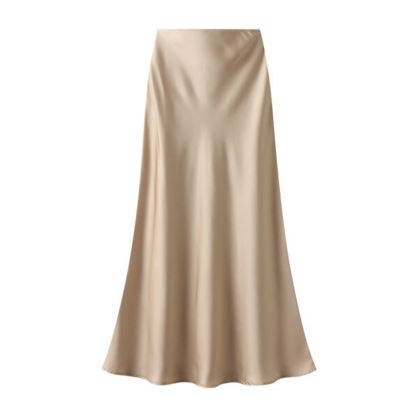 High-grade Draping Silky Satin Skirt For Women - Image 7