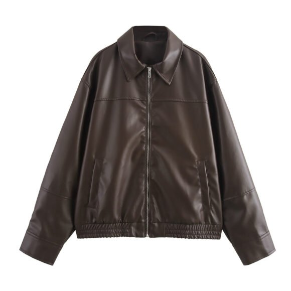 Women's Transparent Organza Bomber Jacket Coat - Image 5
