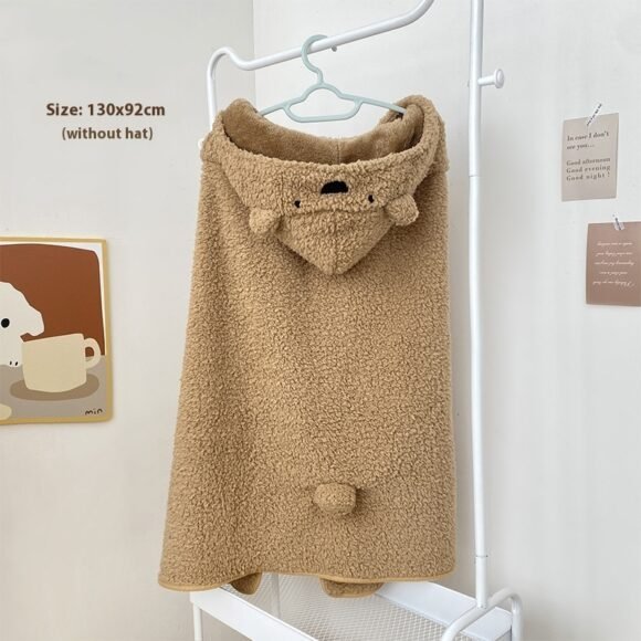 Cartoon Bear Plush Gloves Thickened Warm And Cute Scarf - Image 6