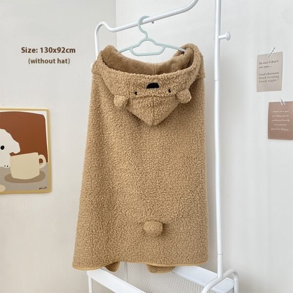 Cartoon Bear Plush Gloves Thickened Warm And Cute Scarf - Image 6