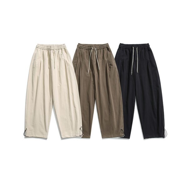 Solid Color BASIC Casual Pants Japanese-style Retro - Image 3