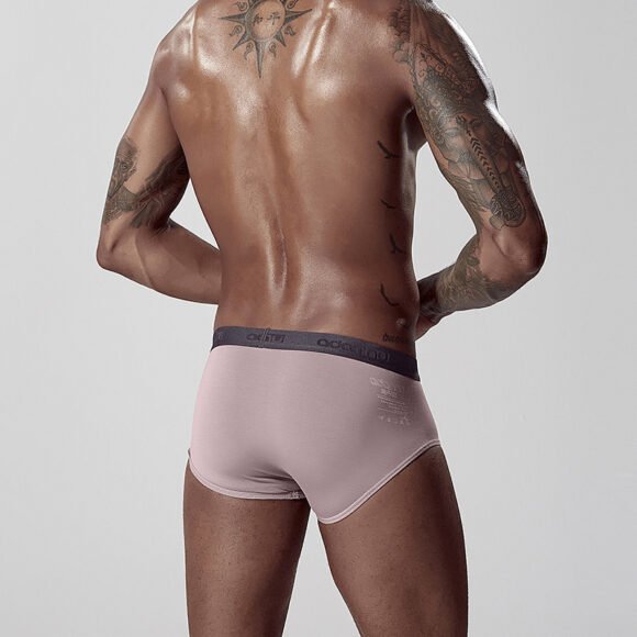 Men's Breathable Pure Color Seamless Modal Underwear Briefs - Image 7