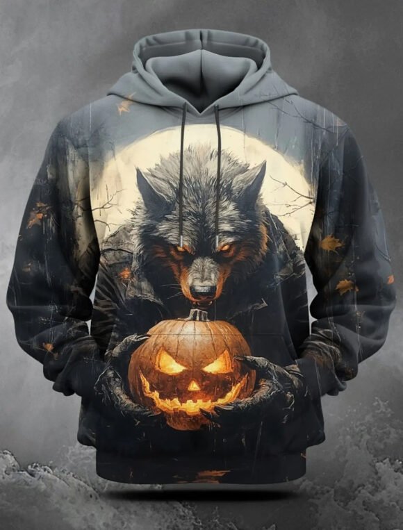 Halloween Horror Pumpkin Head 3D Hoodie - Image 2