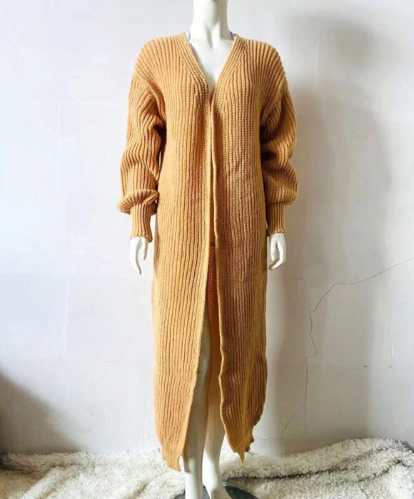 Knitted Cardigan Long Loose Home Clothes Sweater - Image 8