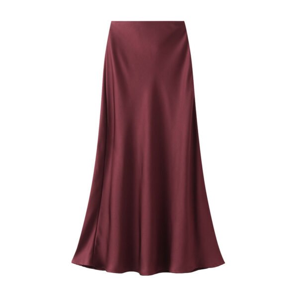 High-grade Draping Silky Satin Skirt For Women - Image 6