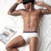 Men's Breathable Pure Color Seamless Modal Underwear Briefs