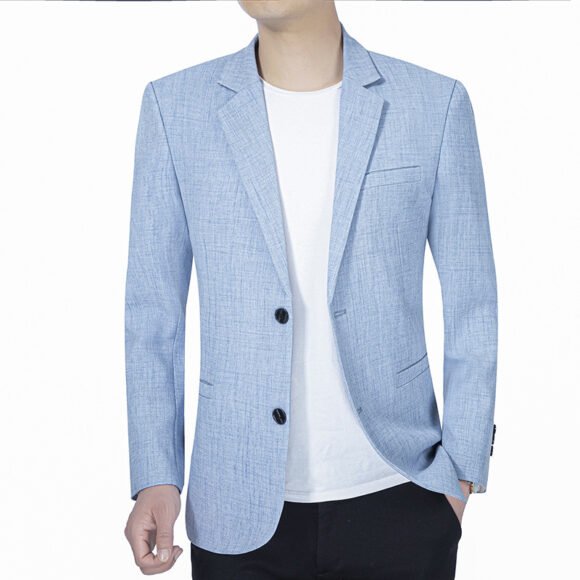 Young And Middle-aged Men's Business Casual Thin Type One Piece Suit Jacket - Image 4