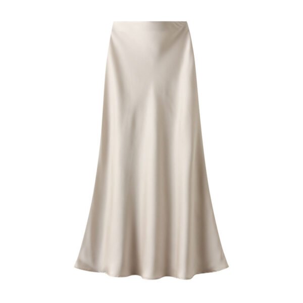 High-grade Draping Silky Satin Skirt For Women - Image 3