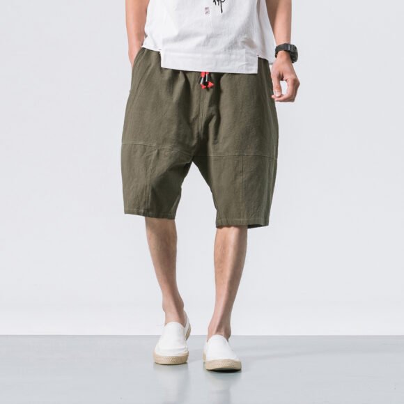 Summer Clothing Cotton Linen Cropped Pants Loose Trendy - Image 8